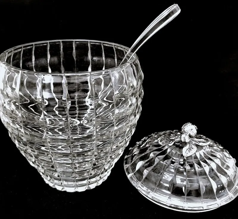 Pamono Italian Crystal Punch Bowl with Lid and Ladle, 1965, Set of 2> Ice Buckets & Wine Coolers