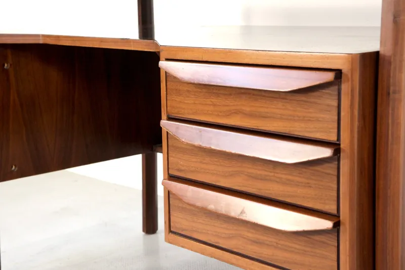 Pamono Italian Desk in Teak, 1960s> Desks