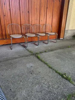 Pamono Italian Dining Chairs by Gastone Rinaldi, 1970s, Set of 4> Side Chairs & Dining Chairs