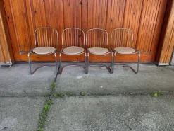 Pamono Italian Dining Chairs by Gastone Rinaldi, 1970s, Set of 4><noscript><img width=