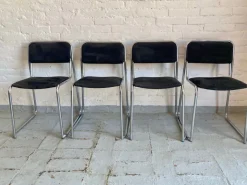 Hot Pamono Italian Dining Chairs, 1970s, Set of 4