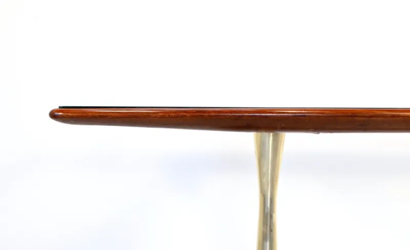 Pamono Italian Dining Table in Teak and Marble, 1960s> Dining Tables & Sets