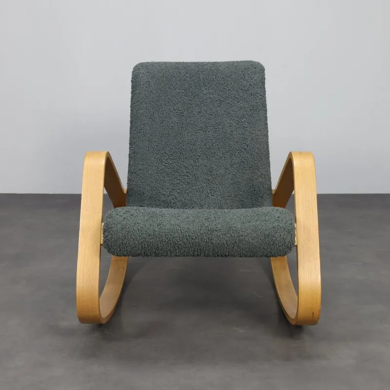 Hot Pamono Italian Dondolo Rocking Chair by Luigi Crassevig, 1970s