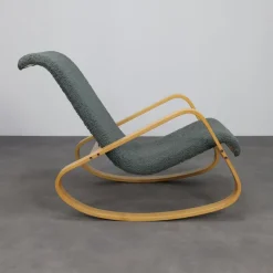 Hot Pamono Italian Dondolo Rocking Chair by Luigi Crassevig, 1970s