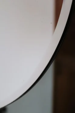 Pamono Italian Double Glass Wall Mirror with Brass Frame, 1970s><noscript><img width=