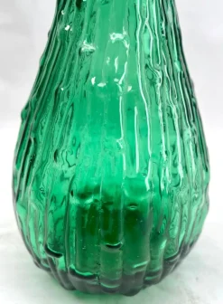 Pamono Italian Empoli Genie Bottle in Green Art Glass, 1960s><noscript><img width=