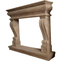 Pamono Italian Fireplace in Travertino> Fireplaces And Mantels