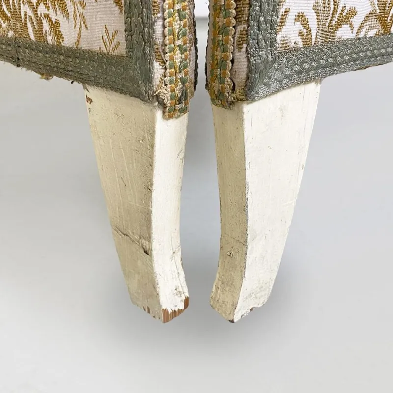 Pamono Italian Floral Fabric Folding Screen with Wooden Feet, 1940s> Room Dividers & Screens