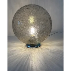 Pamono Italian Fume Table Lamp in Murano Glass by Simoeng