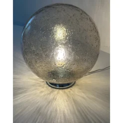 Pamono Italian Fume Table Lamp in Murano Glass by Simoeng