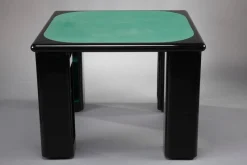 Pamono Italian Game Table and Chairs by Pierluigi Molinari for Pozzi, 1970s, Set of 5> Game Tables