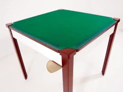 Pamono Italian Game Tables & 4 Chairs Set by Gio Ponti for Fratelli Reguitti, 1972, Set of 5
