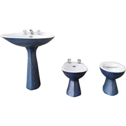 Hot Pamono Italian Gardena Bathroom Fixtures by Antonia Campi for Sci Laveno, 1970s, Set of 3