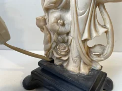 Pamono Italian Geisha Faux Ivory Table Lamp by Amilcare Santini, 1940s><noscript><img width=