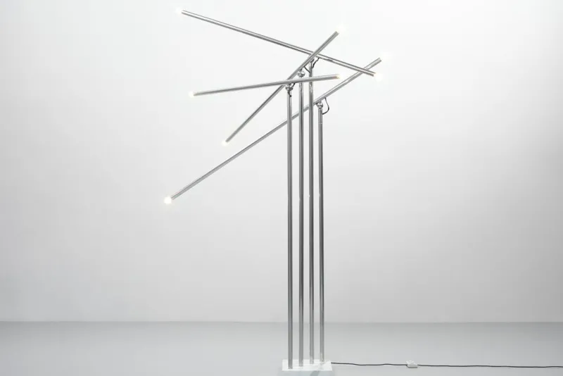 Pamono Italian Giraffa Floor Lamp by Sergio Moscheni for Selenova, 1970s> Floor Lamps