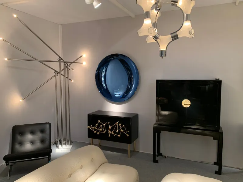 Pamono Italian Giraffa Floor Lamp by Sergio Moscheni for Selenova, 1970s> Floor Lamps