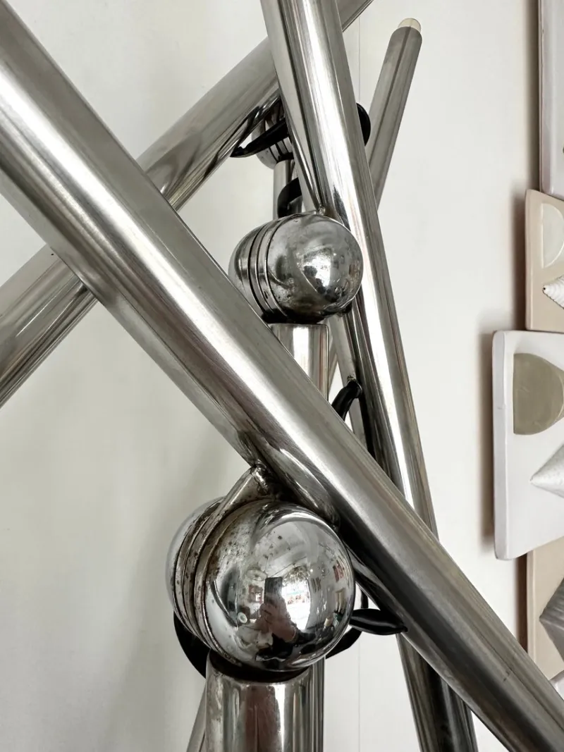 Pamono Italian Giraffa Floor Lamp by Sergio Moscheni for Selenova, 1970s> Floor Lamps