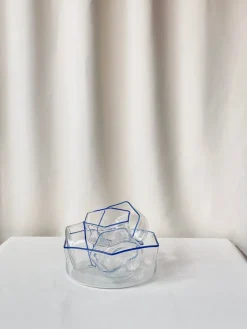 Pamono Italian Glass Bowls, Set of 6><noscript><img width=