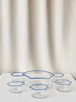 Pamono Italian Glass Bowls, Set of 6><noscript><img width=