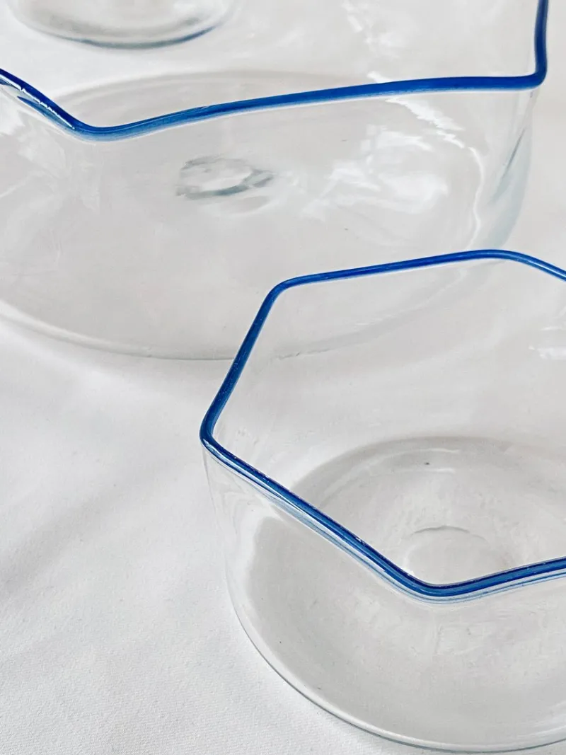 Pamono Italian Glass Bowls, Set of 6> Dinner Plates & Bowls