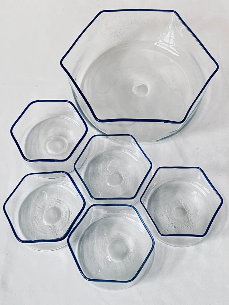 Pamono Italian Glass Bowls, Set of 6> Dinner Plates & Bowls