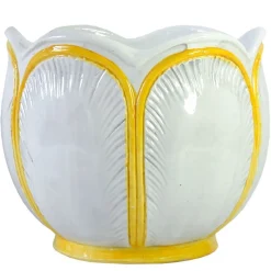 New Pamono Italian Glazed Ceramic Flower Pot, 1970s