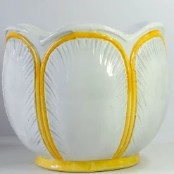 New Pamono Italian Glazed Ceramic Flower Pot, 1970s
