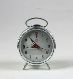 Clearance Pamono Italian Glazed Metal Alarm Clock from Helm, 1960s