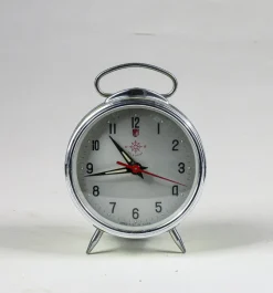 Clearance Pamono Italian Glazed Metal Alarm Clock from Helm, 1960s