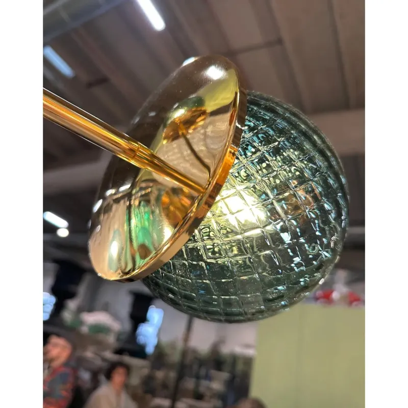Pamono Italian Gold Chandelier in Murano Glass by Simoeng> Ceiling Lights