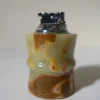 Pamono Italian Green Onyx Table Lighter, 1970s