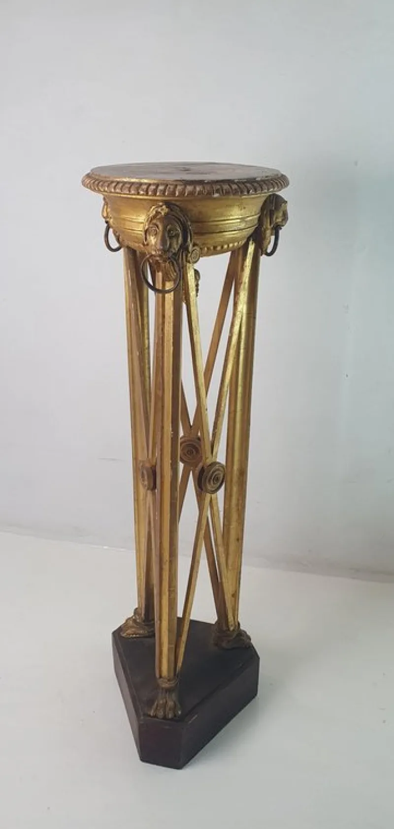 New Pamono Italian Guilded Gueridon Pedestal, 1750s