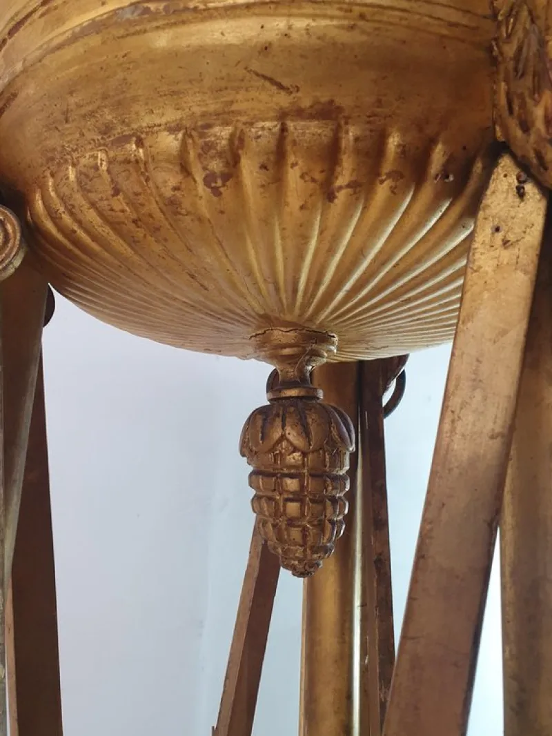 New Pamono Italian Guilded Gueridon Pedestal, 1750s