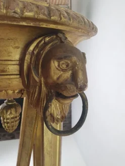 New Pamono Italian Guilded Gueridon Pedestal, 1750s