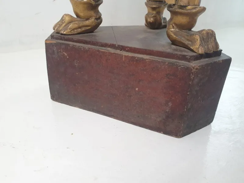 New Pamono Italian Guilded Gueridon Pedestal, 1750s