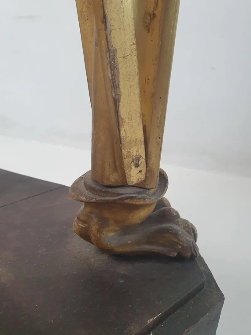 New Pamono Italian Guilded Gueridon Pedestal, 1750s