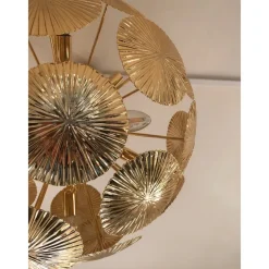 Best Pamono Italian Hammered Brass Sputnik Semi-Sphere Chandelier by Simoeng