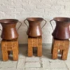 Clearance Pamono Italian Hammered Copper Jugs, 1890s, Set of 3