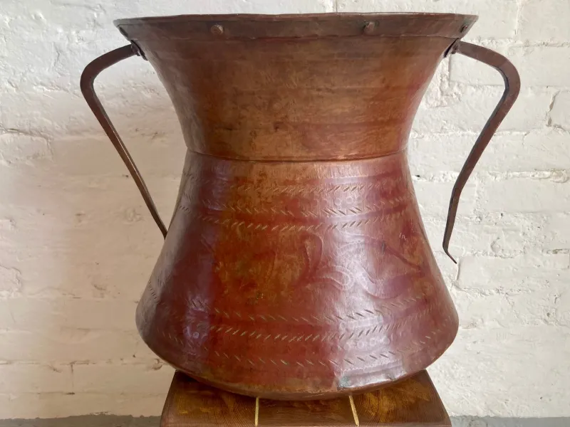 Clearance Pamono Italian Hammered Copper Jugs, 1890s, Set of 3