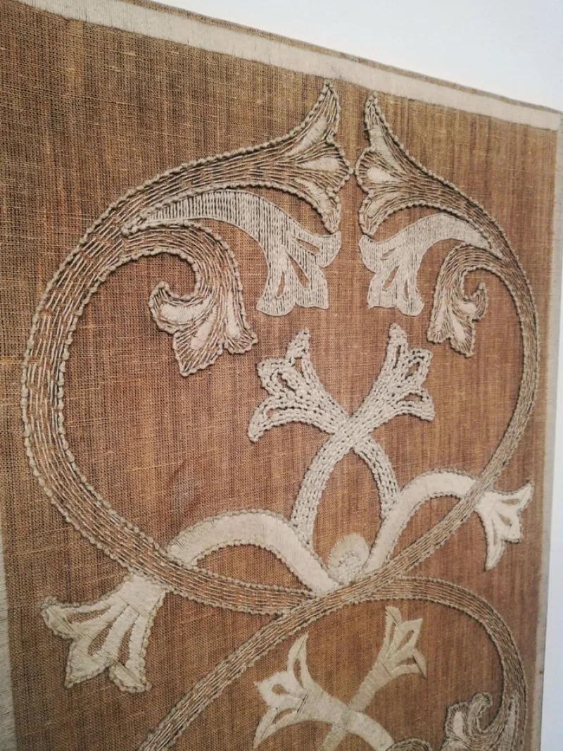Discount Pamono Italian Hand Embroidered Room Divider, 1900s