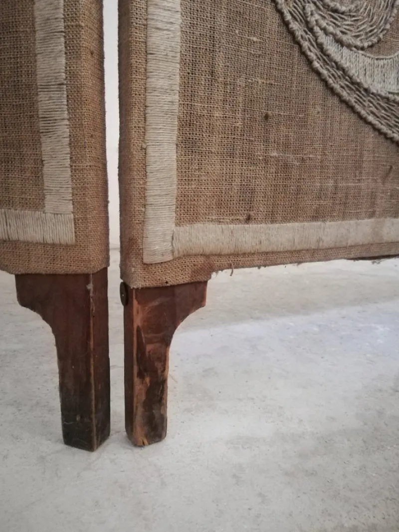 Discount Pamono Italian Hand Embroidered Room Divider, 1900s