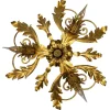 Hot Pamono Italian Hollywood Regency Gilt Metal Foliate Ceiling Light, 1970s
