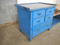 New Pamono Italian Iron and Wood Worktable, 1970s