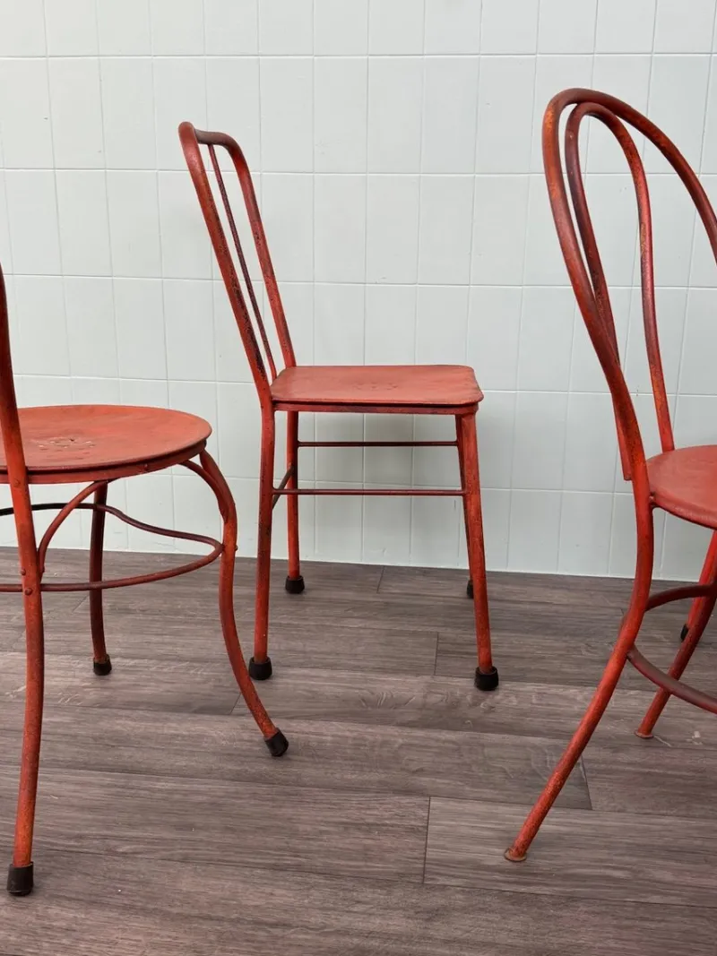 Pamono Italian Iron Garden Chairs, 1950s, Set of 4> Garden Seating