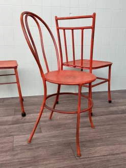 Pamono Italian Iron Garden Chairs, 1950s, Set of 4><noscript><img width=