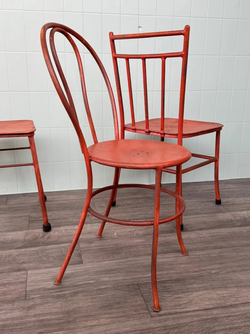 Pamono Italian Iron Garden Chairs, 1950s, Set of 4> Garden Seating