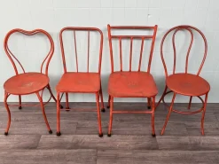 Pamono Italian Iron Garden Chairs, 1950s, Set of 4><noscript><img width=