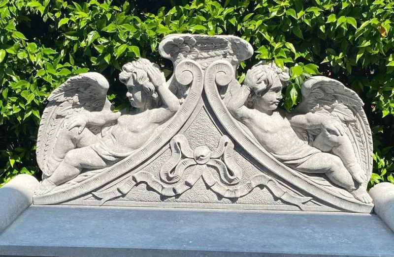 New Pamono Italian Lime Stone Bench, 1990s