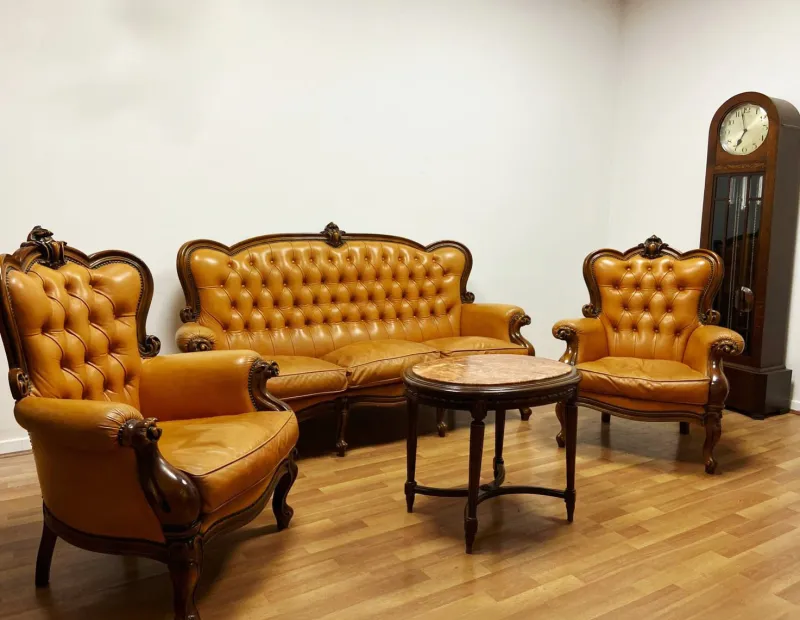 Online Pamono Italian Living Room Set, 1980s, Set of 4