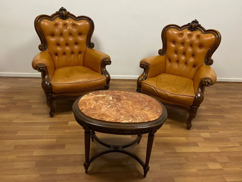 Online Pamono Italian Living Room Set, 1980s, Set of 4